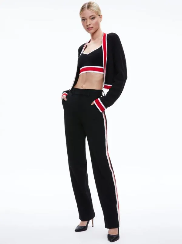 Matching Sets Women Alice Olivia JUANA CROPPED CARDIGAN MAUDE BRALETTE