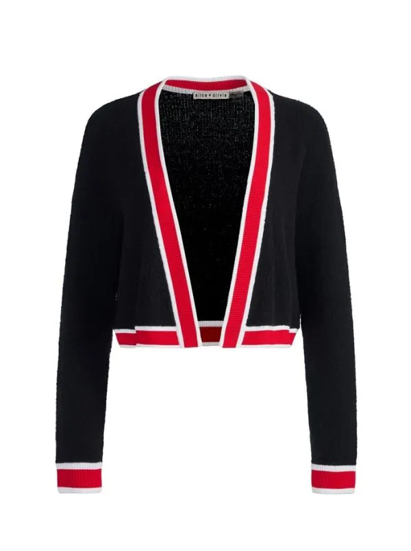 Matching Sets Women Alice Olivia JUANA CROPPED CARDIGAN MAUDE BRALETTE