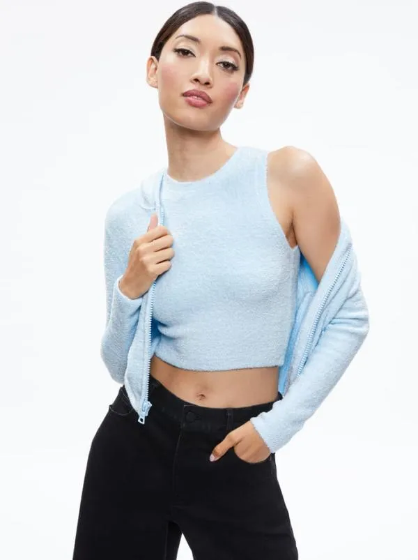 Matching Sets Women Alice Olivia LIDELL CROPPED ZIP UP HOODIE AMITY SLEEVELESS CROPPED TANK Matching Sets Women Alice Olivia LIDELL CROPPED ZIP UP HOODIE AMITY SLEEVELESS CROPPED TANK