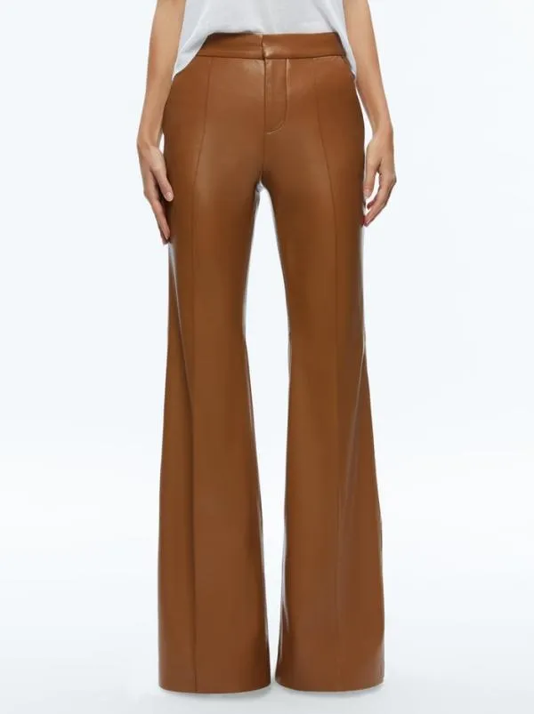 Matching Sets Women Alice Olivia MACEY FITTED VEGAN LEATHER BLAZER DANETTE VEGAN LEATHER SPLIT HEM TROUSERS Matching Sets Women Alice Olivia MACEY FITTED VEGAN LEATHER BLAZER DANETTE VEGAN LEATHER SPLIT HEM TROUSERS