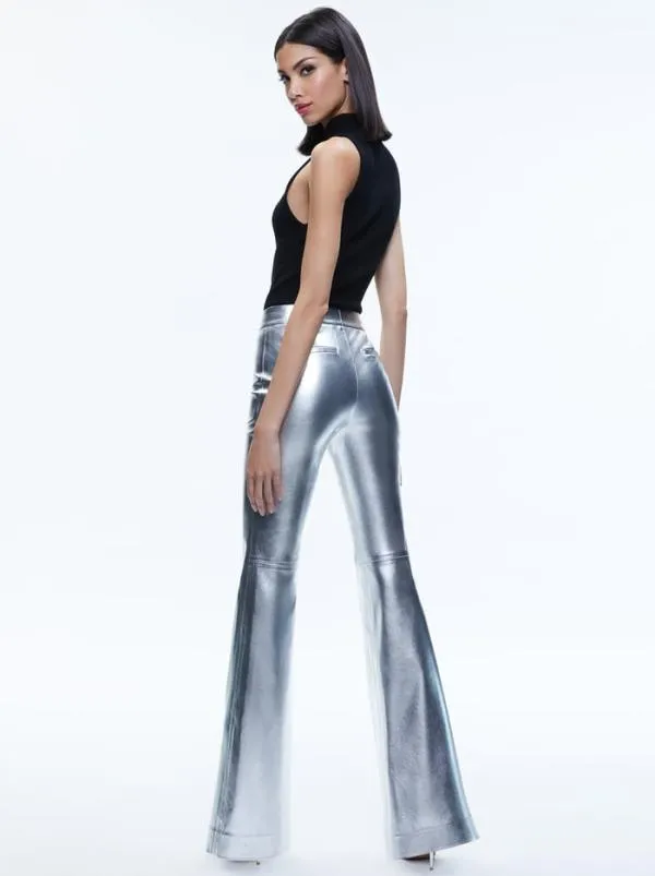 Matching Sets Women Alice Olivia MACEY METALLIC VEGAN LEATHER BLAZER LIVI METALLIC VEGAN LEATHER PANT Matching Sets Women Alice Olivia MACEY METALLIC VEGAN LEATHER BLAZER LIVI METALLIC VEGAN LEATHER PANT