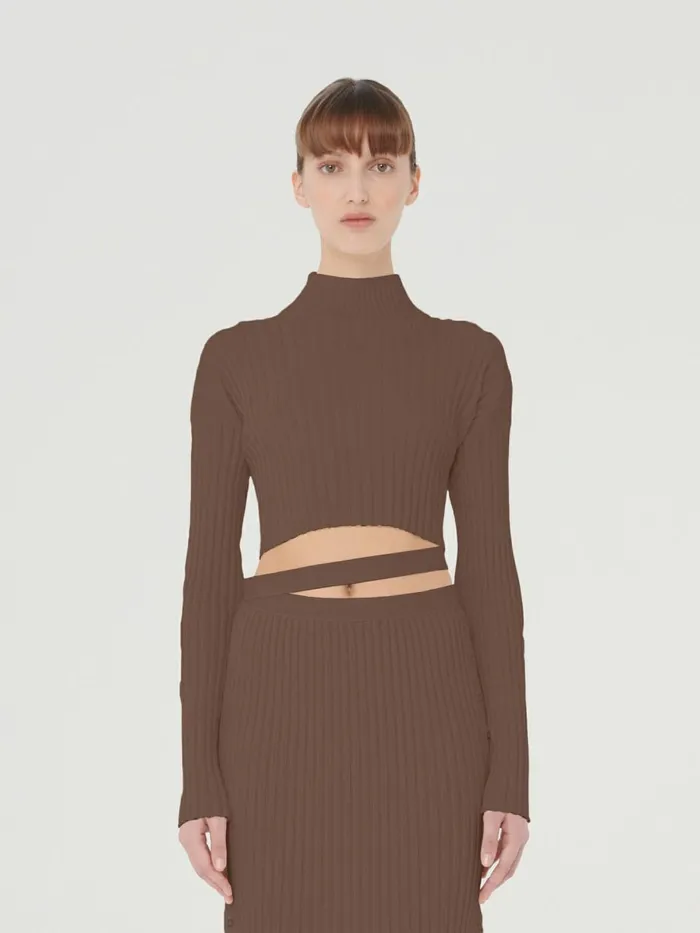 Mega Rib Top Long Sleeves Saba Women Wolford Tops