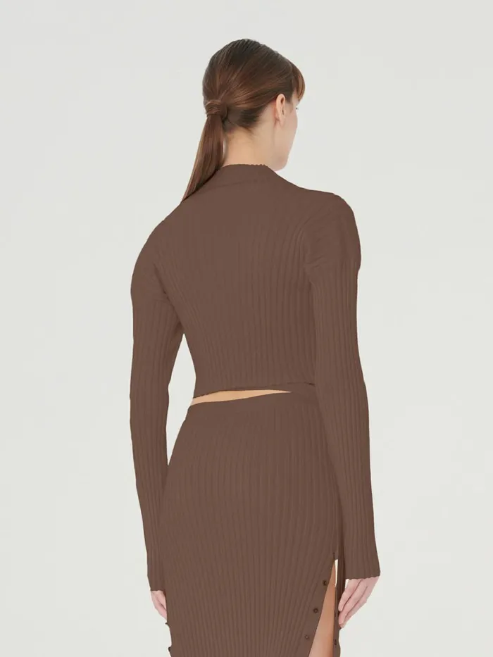 Mega Rib Top Long Sleeves Saba Women Wolford Tops