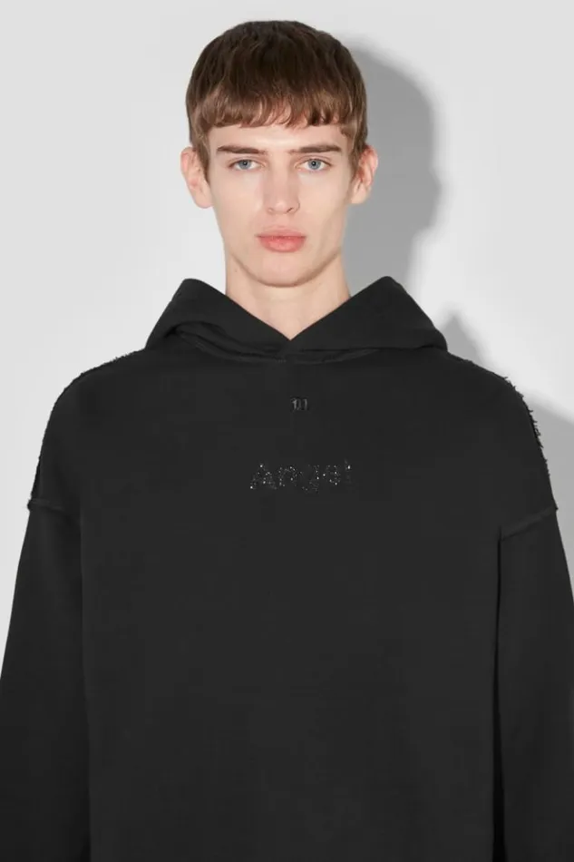 Men Hoodies and Sweats MISBHV Angel Glitter Hoodie Black