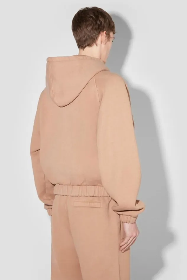 Men Hoodies and Sweats MISBHV Community Zipped Hoodie Vintage Brown