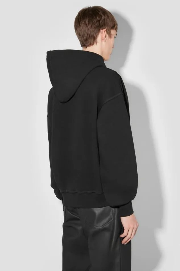 Men Hoodies and Sweats MISBHV Pain Is Temporary Glitter Hoodie Black