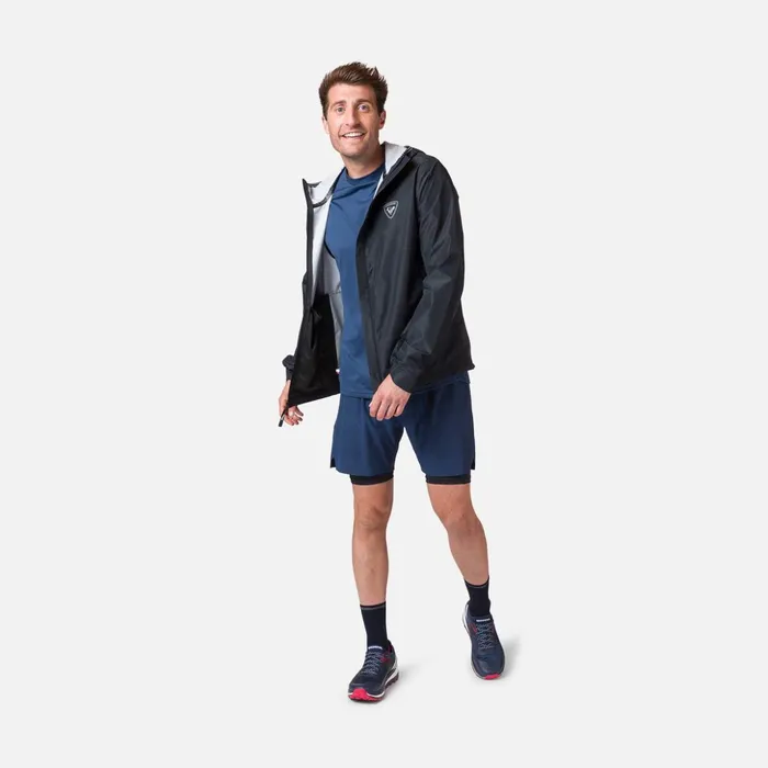 Men Men039s Active Rain Jacket Black200 Rossignol Softshell and Lightweight Jackets