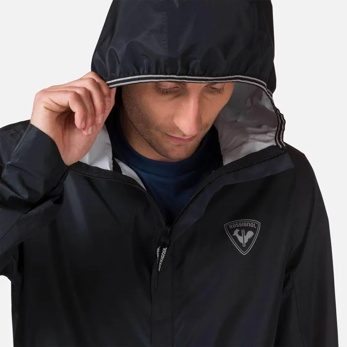 Men Men039s Active Rain Jacket Black200 Rossignol Softshell and Lightweight Jackets