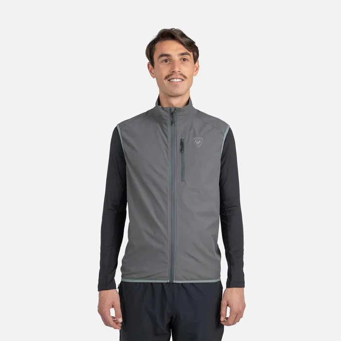 Men Men039s Active Versatile XC Ski Vest Onyxgrey Rossignol Softshell and Lightweight Jackets