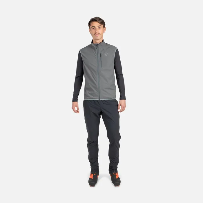 Men Men039s Active Versatile XC Ski Vest Onyxgrey Rossignol Softshell and Lightweight Jackets