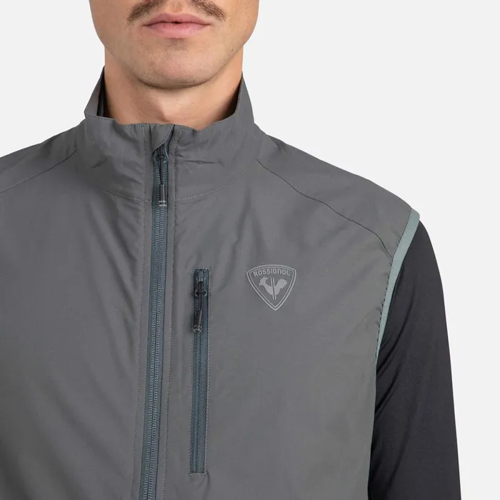 Men Men039s Active Versatile XC Ski Vest Onyxgrey Rossignol Softshell and Lightweight Jackets