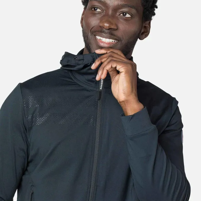 Men Men039s Eco FullZip Hoodie Black200 Rossignol Sweatshirts and Pullovers
