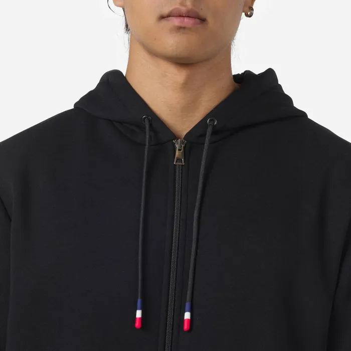 Men Men039s Fullzip Hooded Logo Cotton Sweatshirt Black200 Rossignol Sweatshirts and Pullovers