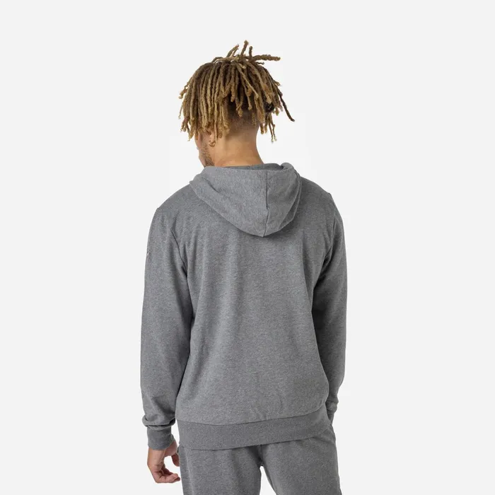 Men Men039s Fullzip Hooded Logo Fleece Sweatshirt Heathergrey280 Rossignol Sweatshirts and Pullovers
