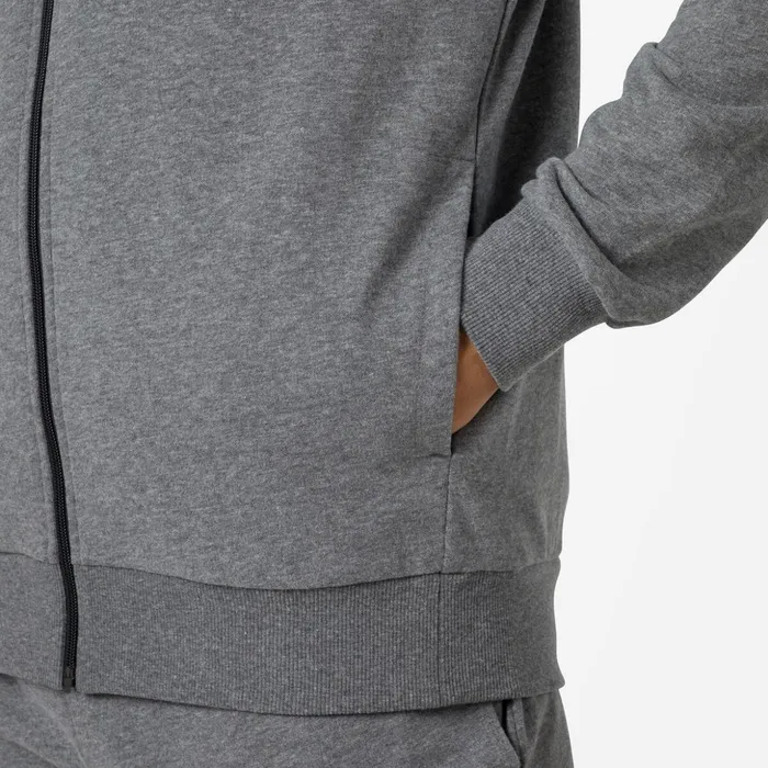 Men Men039s Fullzip Hooded Logo Fleece Sweatshirt Heathergrey280 Rossignol Sweatshirts and Pullovers