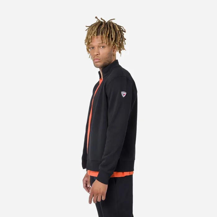 Men Men039s Fullzip Logo Cotton Sweatshirt Black200 Rossignol Sweatshirts and Pullovers