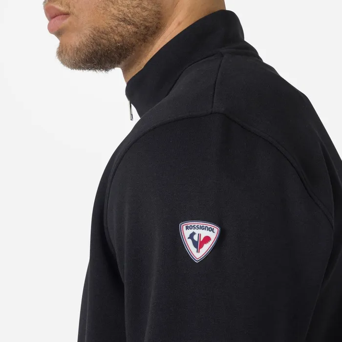 Men Men039s Fullzip Logo Cotton Sweatshirt Black200 Rossignol Sweatshirts and Pullovers