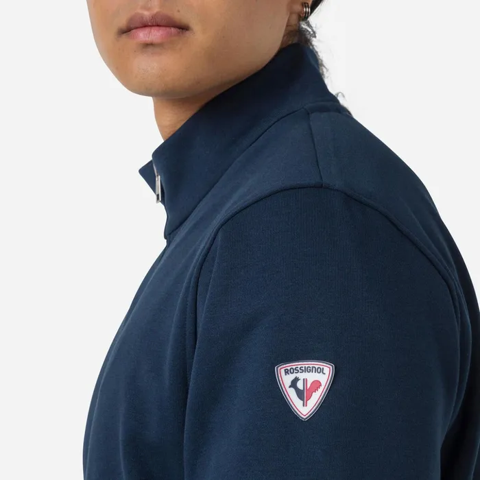 Men Men039s Fullzip Logo Cotton Sweatshirt Darknavy715 Rossignol Sweatshirts and Pullovers