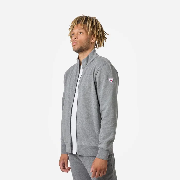 Men Men039s Fullzip Logo Fleece Sweatshirt Heathergrey280 Rossignol Sweatshirts and Pullovers