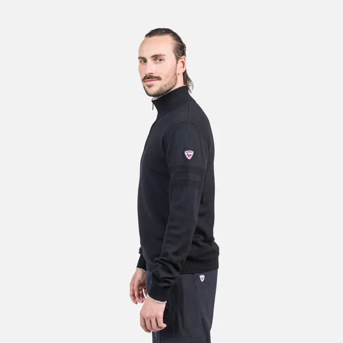 Men Men039s HalfZip Knit Sweater Black200 Rossignol Sweatshirts and Pullovers