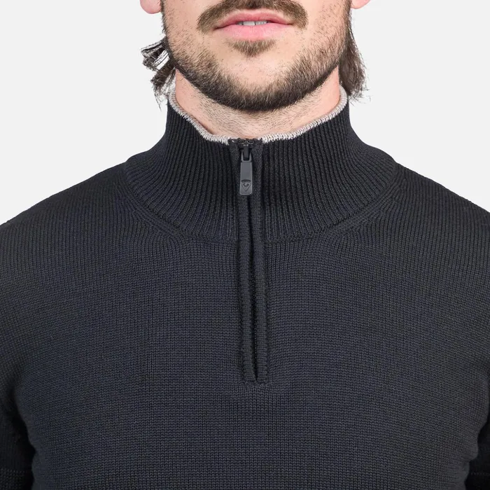 Men Men039s HalfZip Knit Sweater Black200 Rossignol Sweatshirts and Pullovers