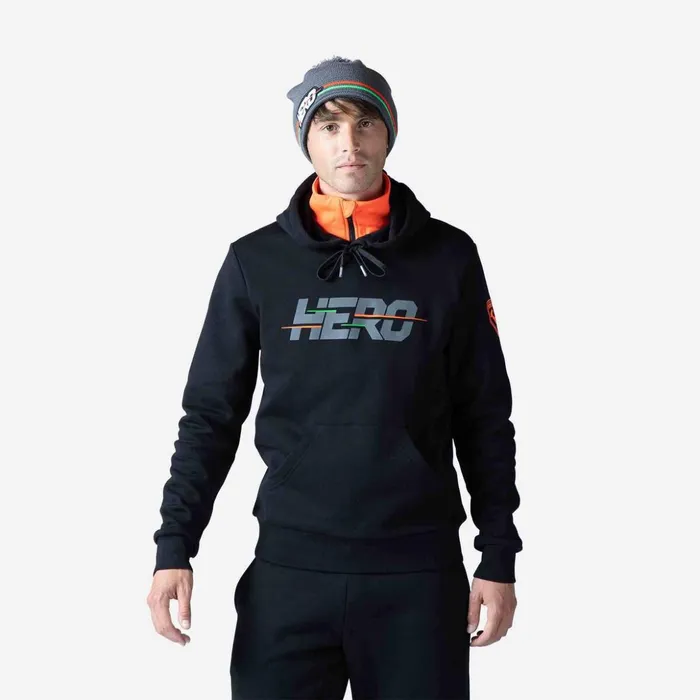 Men Men039s Hero Hooded Sweatshirt Black200 Rossignol Sweatshirts and Pullovers