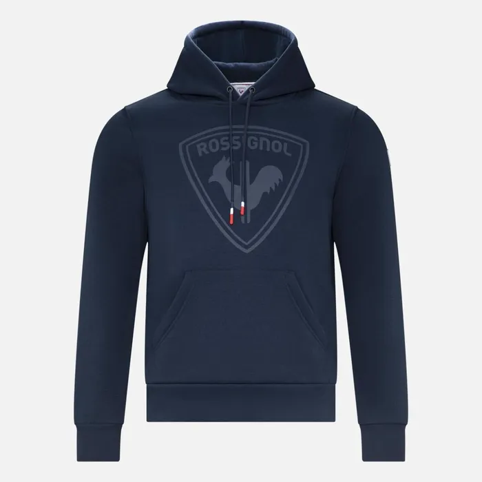 Men Men039s Hooded Logo Fleece Sweatshirt Darknavy715 Rossignol Sweatshirts and Pullovers