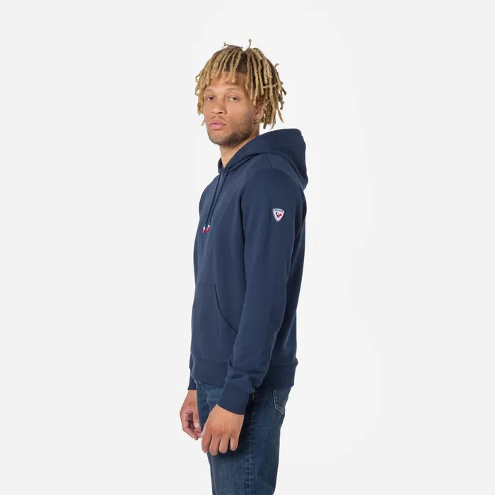 Men Men039s Hooded Logo Fleece Sweatshirt Darknavy715 Rossignol Sweatshirts and Pullovers
