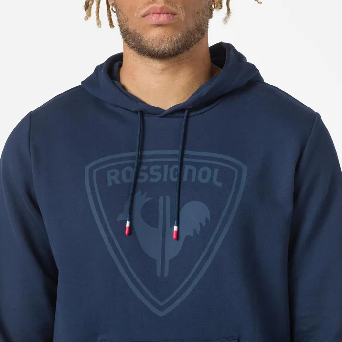 Men Men039s Hooded Logo Fleece Sweatshirt Darknavy715 Rossignol Sweatshirts and Pullovers
