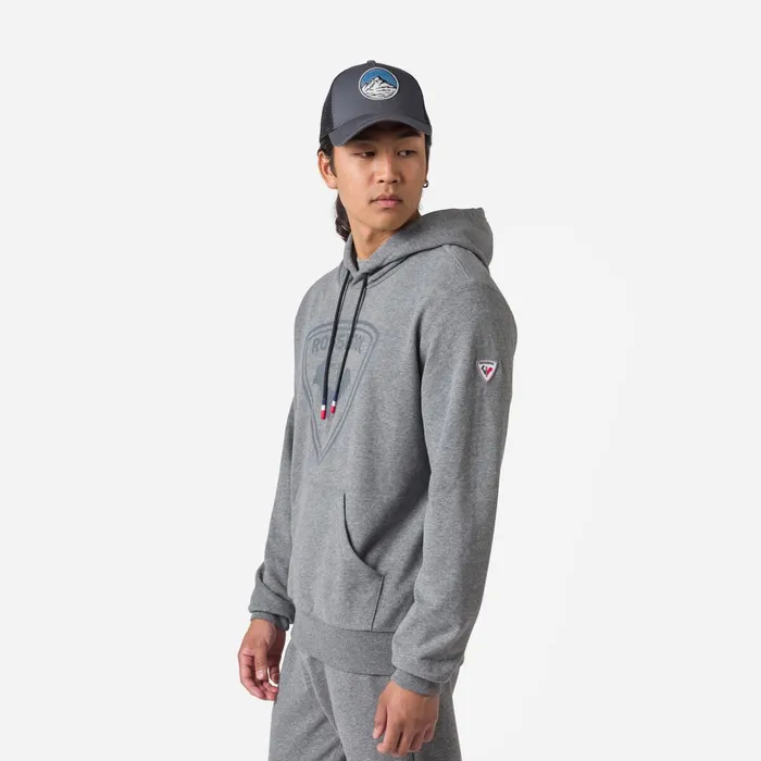 Men Men039s Hooded Logo Fleece Sweatshirt Heathergrey280 Rossignol Sweatshirts and Pullovers