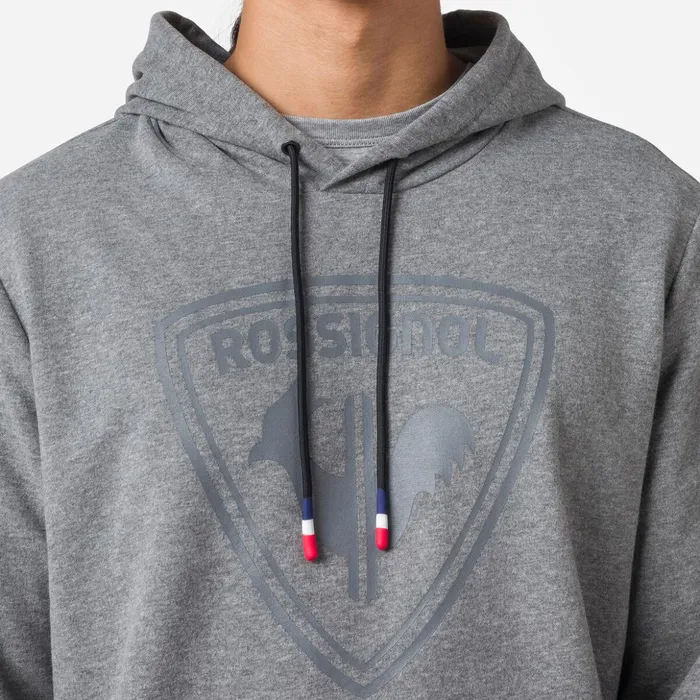 Men Men039s Hooded Logo Fleece Sweatshirt Heathergrey280 Rossignol Sweatshirts and Pullovers