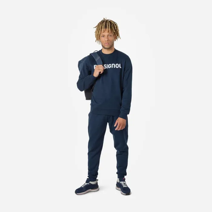 Men Men039s Logo Fleece Sweatpants Darknavy715 Rossignol Pants