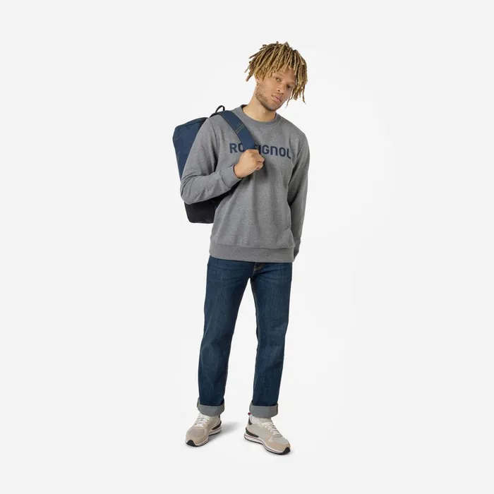 Men Men039s Logo Fleece Sweatshirt Round Neck Heathergrey280 Rossignol Sweatshirts and Pullovers