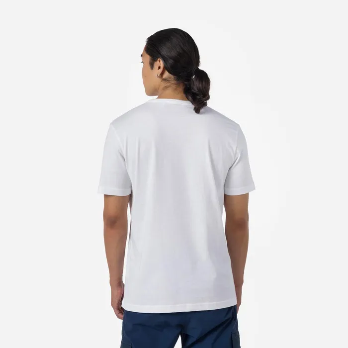 Men Men039s Logo Plain Tee White100 Rossignol Polos and Tees
