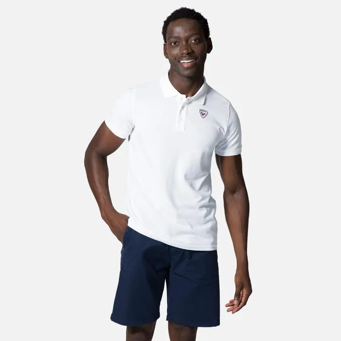 Men Men039s Logo Polo White100 Rossignol Polos and Tees