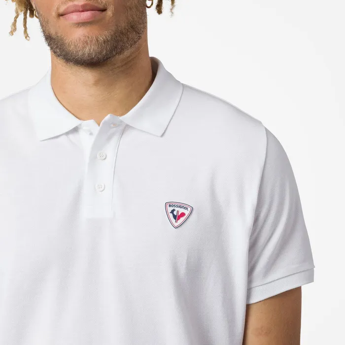 Men Men039s Logo Polo White100 Rossignol Polos and Tees