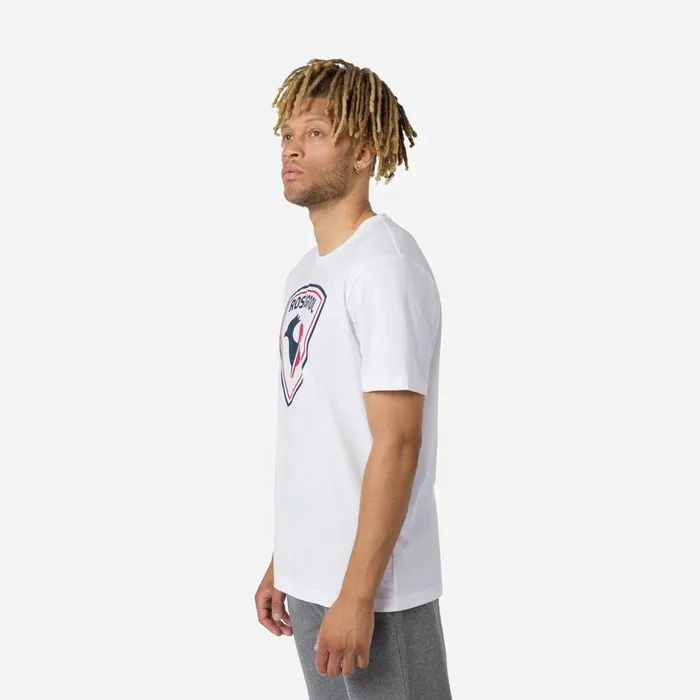 Men Men039s Logo Tee White100 Rossignol Polos and Tees