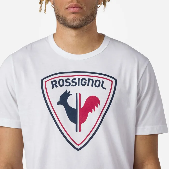 Men Men039s Logo Tee White100 Rossignol Polos and Tees