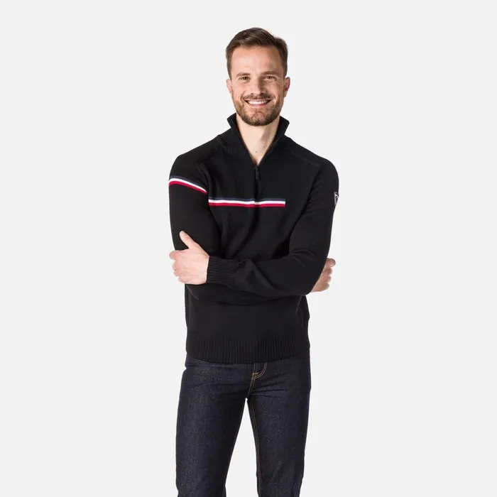 Men Men039s Major HalfZip Sweater Black200 Rossignol Sweatshirts and Pullovers