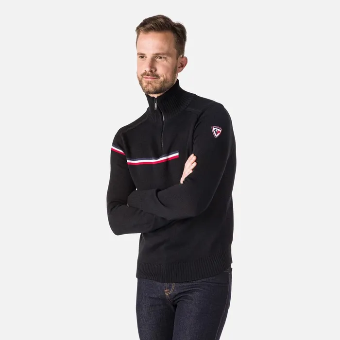 Men Men039s Major HalfZip Sweater Black200 Rossignol Sweatshirts and Pullovers