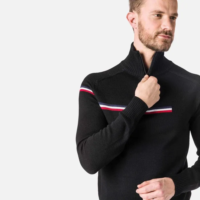 Men Men039s Major HalfZip Sweater Black200 Rossignol Sweatshirts and Pullovers