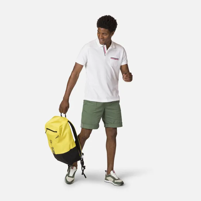 Men Men039s Pocket Logo Polo Shirt White100 Rossignol Polos and Tees