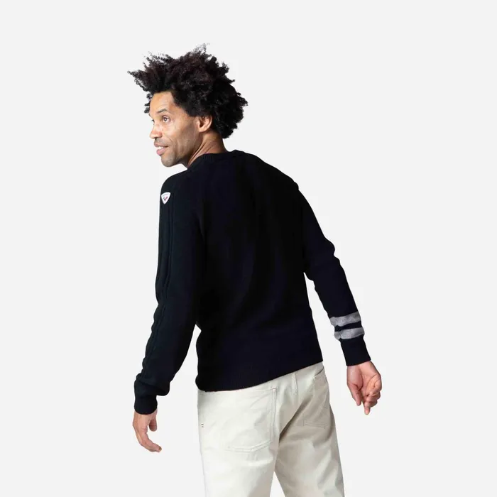 Men Men039s Signature Knit Sweater Black200 Rossignol Sweatshirts and Pullovers
