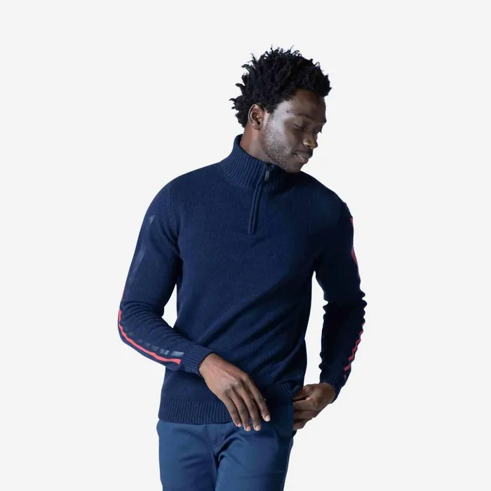 Men Men039s Signature Sleeve Knit Sweater Darknavy715 Rossignol Sweatshirts and Pullovers Men Men039s Signature Sleeve Knit Sweater Darknavy715 Rossignol Sweatshirts and Pullovers