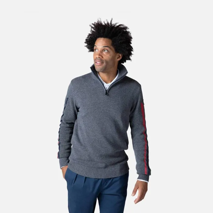 Men Men039s Signature Sleeve Knit Sweater Heathergrey280 Rossignol Sweatshirts and Pullovers Men Men039s Signature Sleeve Knit Sweater Heathergrey280 Rossignol Sweatshirts and Pullovers