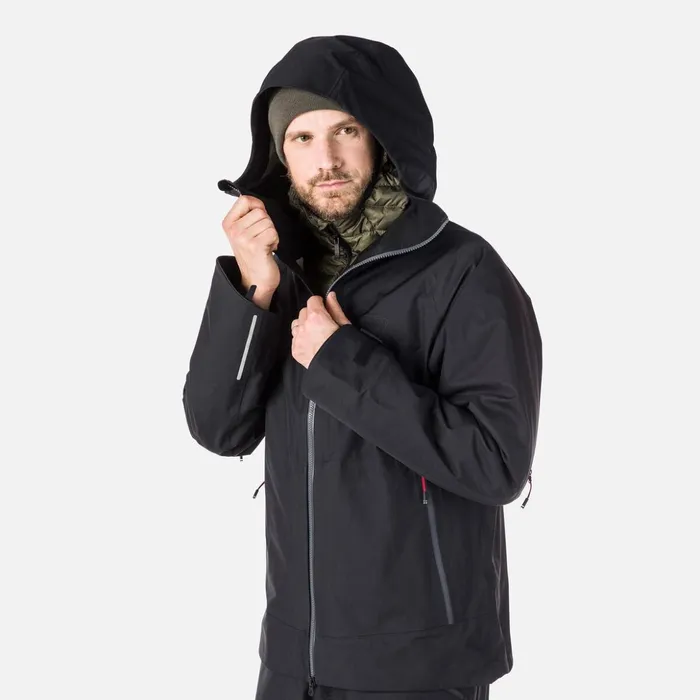 Men Men039s SKPR 3Layer Ski Jacket Black200 Rossignol Softshell and Lightweight Jackets