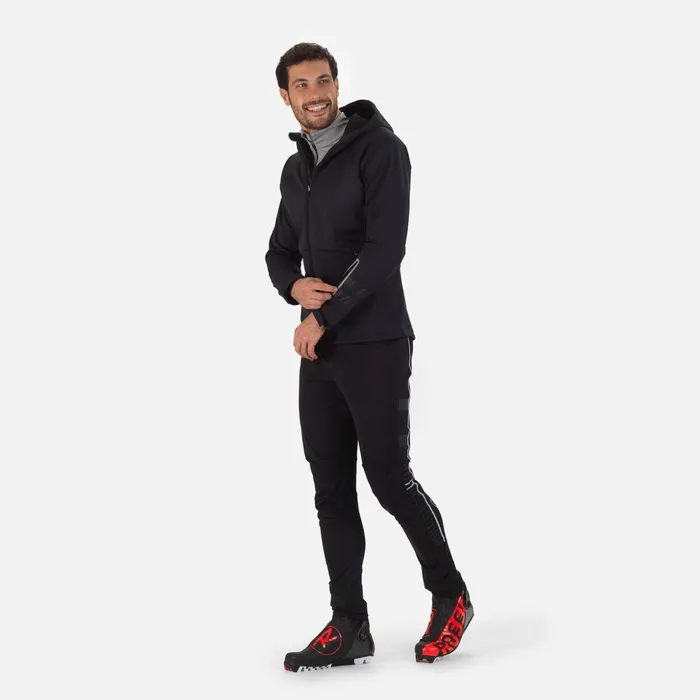 Men Men039s Softshell Hooded Jacket Black200 Rossignol Ski and Snowboard Jackets
