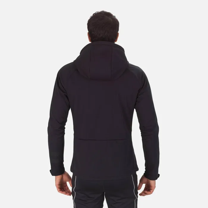 Men Men039s Softshell Hooded Jacket Black200 Rossignol Ski and Snowboard Jackets