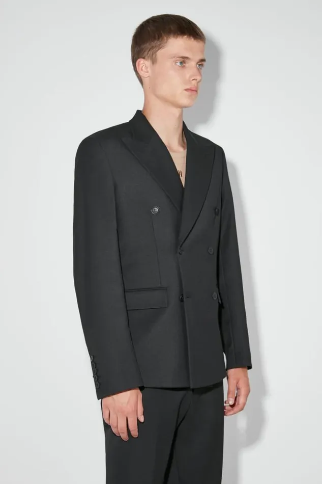 Men Outerwear MISBHV Double Breasted Blazer Black