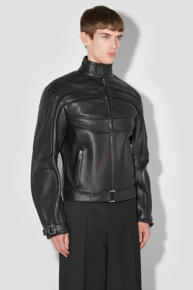 Men Outerwear MISBHV Fast Leather Jacket Black